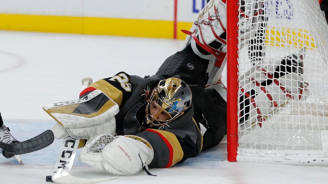 Roy scores first career NHL goal, Vegas tops Anaheim 5-2
